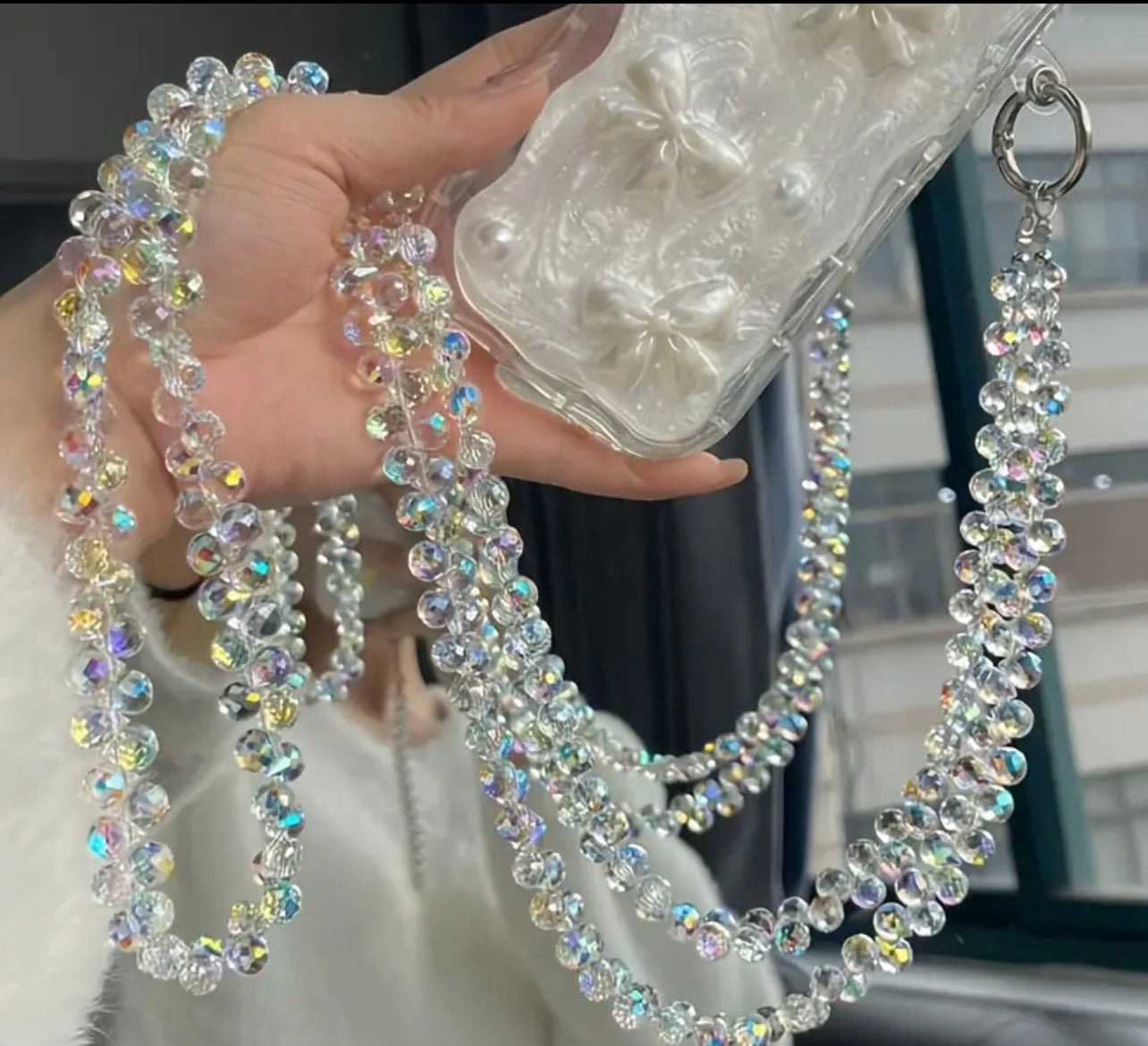 Crystal Phone Crossbody