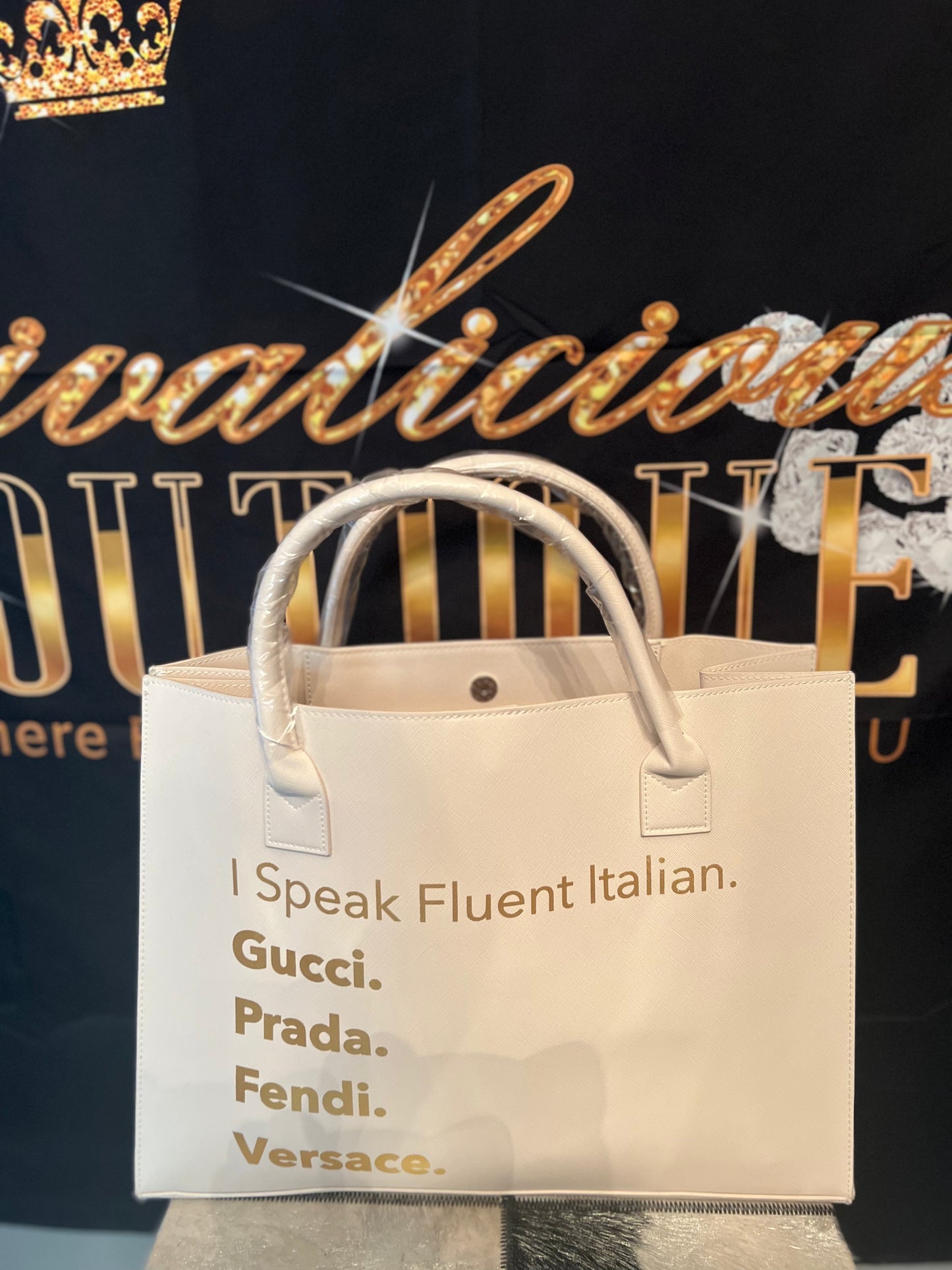 GLAM-Lingual Tote(Italian)