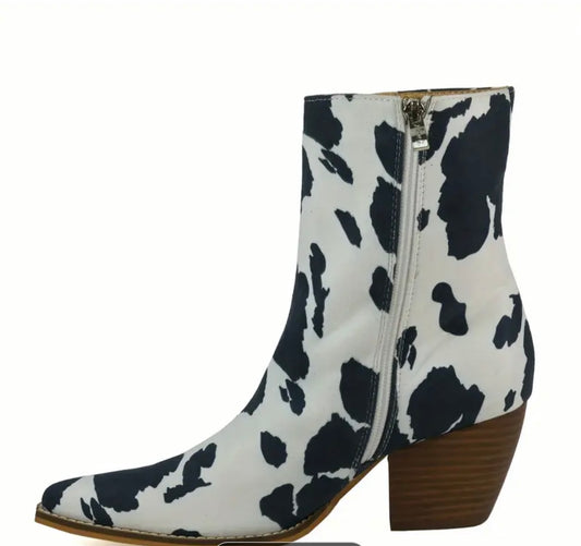 Charlie Cowprint Boot