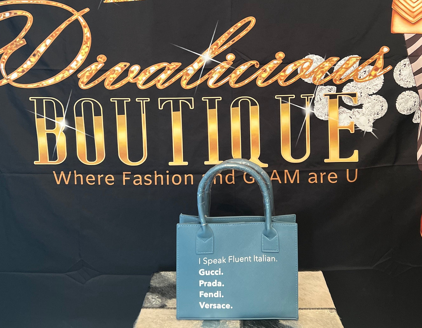 Mini GLAM-Lingual Tote(Italian)