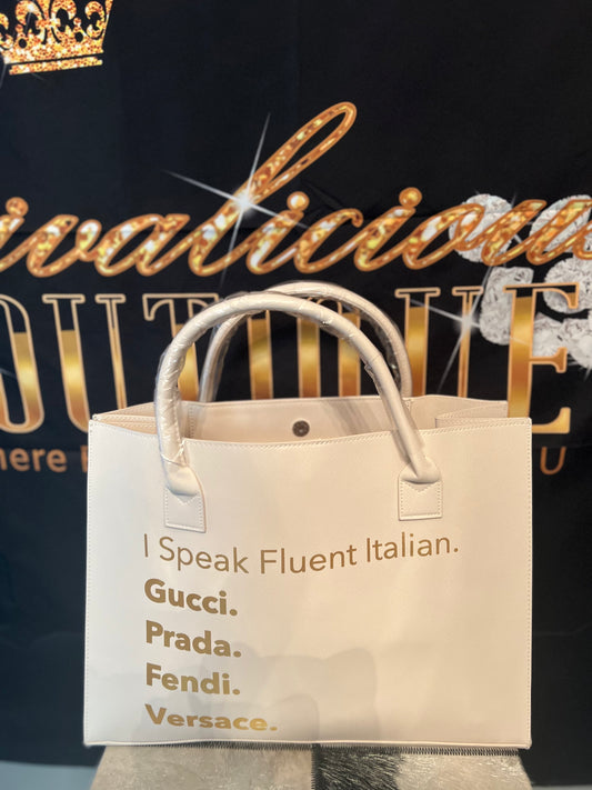 GLAM-Lingual Tote(Italian)